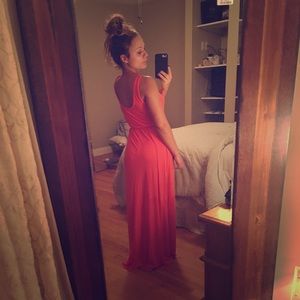Coral Maxi Dress